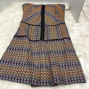 NWT Rachel, Rachel Roy, sleeveless, mini dress, orange, gray, black pink size 2
